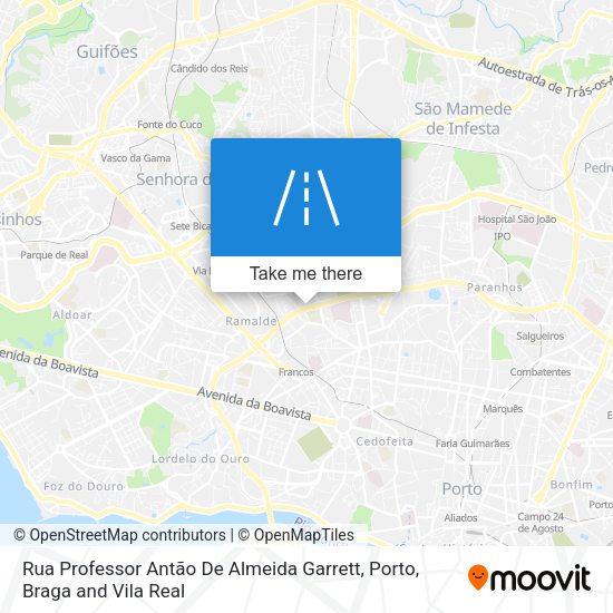 Rua Professor Antão De Almeida Garrett map
