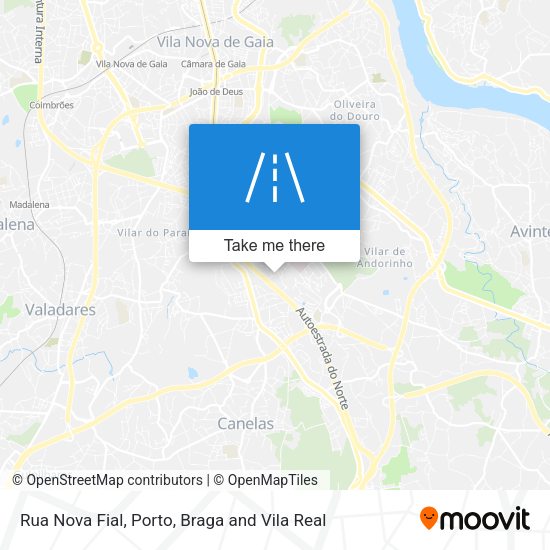 Rua Nova Fial map