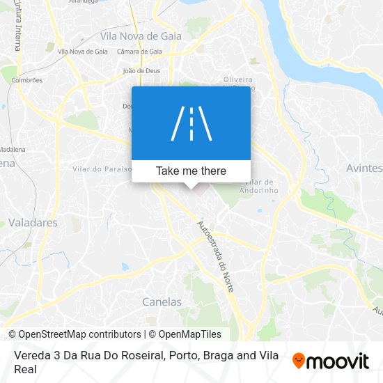 Vereda 3 Da Rua Do Roseiral mapa