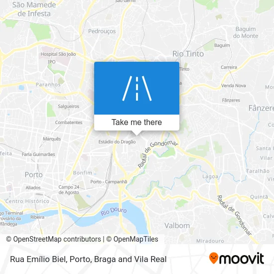 Rua Emílio Biel map