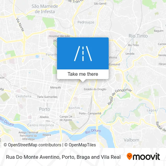 Rua Do Monte Aventino map