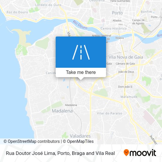 Rua Doutor José Lima mapa