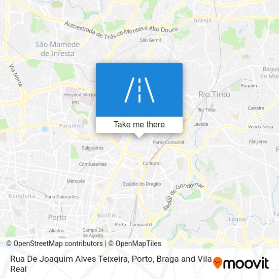 Rua De Joaquim Alves Teixeira mapa
