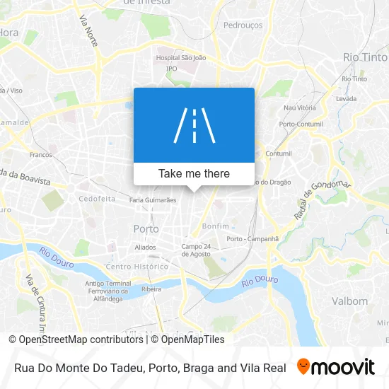 Rua Do Monte Do Tadeu map
