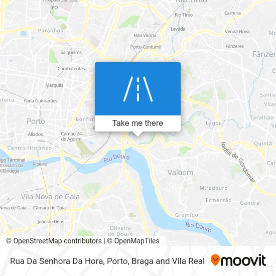 Rua Da Senhora Da Hora map