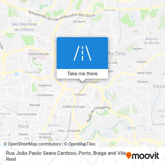 Rua João Paulo Seara Cardoso mapa