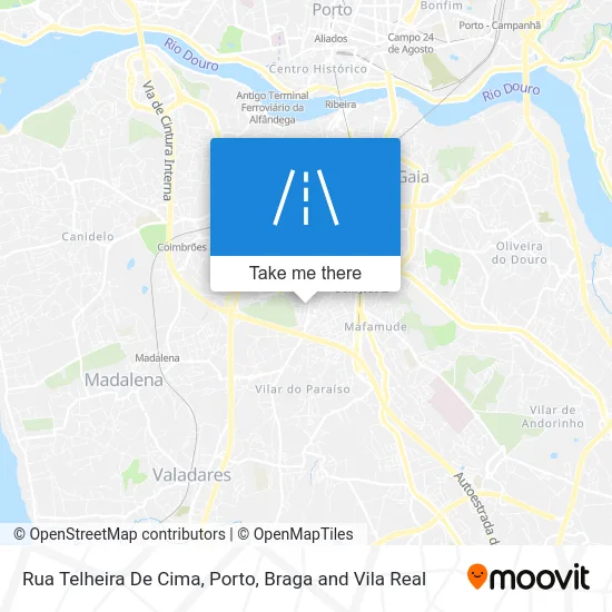 Rua Telheira De Cima map