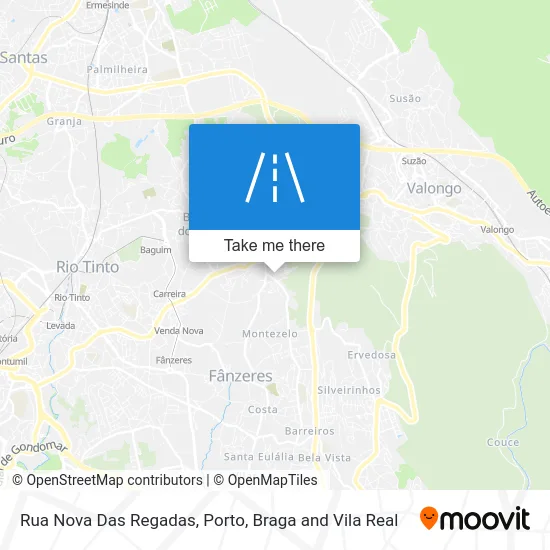 Rua Nova Das Regadas map
