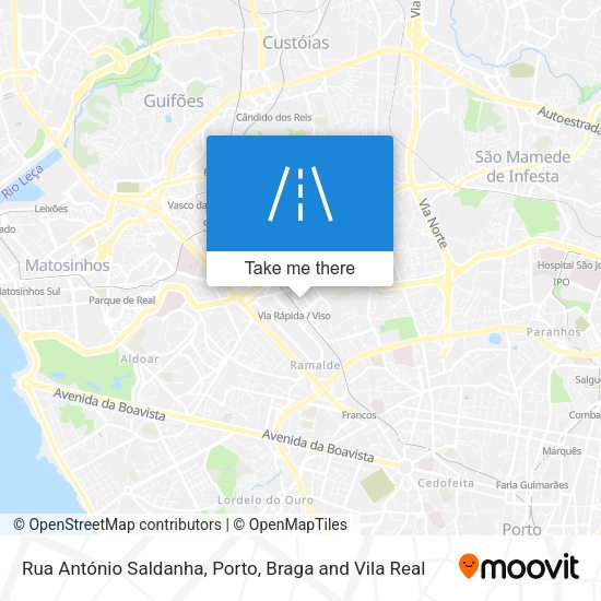 Rua António Saldanha map