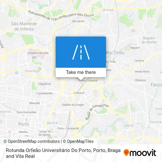Rotunda Orfeão Universitário Do Porto map