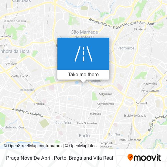 Praça Nove De Abril map
