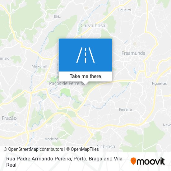 Rua Padre Armando Pereira mapa