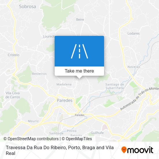Travessa Da Rua Do Ribeiro mapa