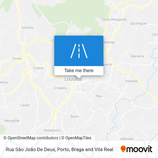 Rua São João De Deus map