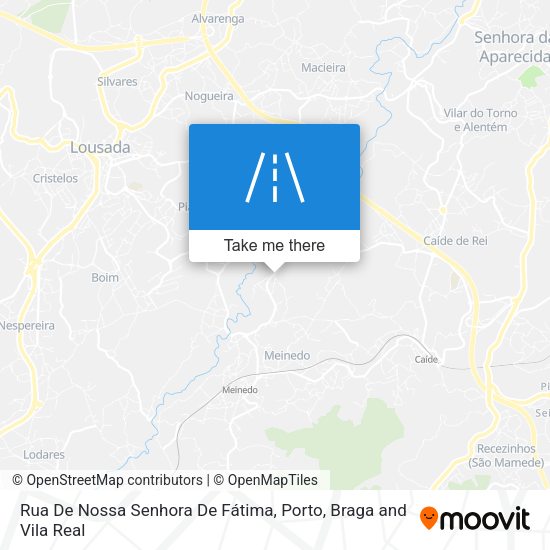 Rua De Nossa Senhora De Fátima mapa