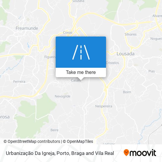 Urbanização Da Igreja map