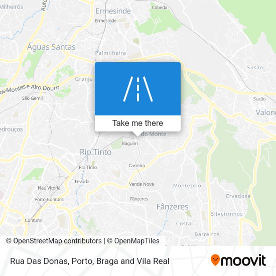 Rua Das Donas map