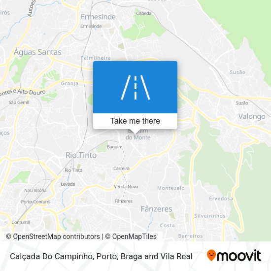 Calçada Do Campinho map