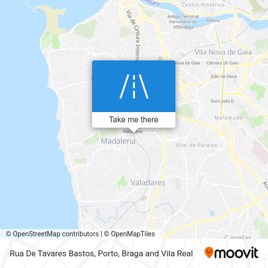 Rua De Tavares Bastos mapa