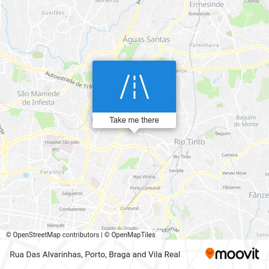 Rua Das Alvarinhas map