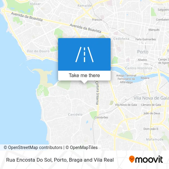 Rua Encosta Do Sol map