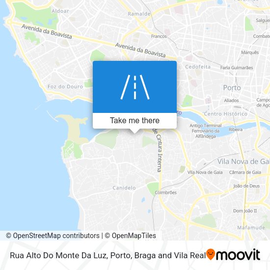 Rua Alto Do Monte Da Luz mapa