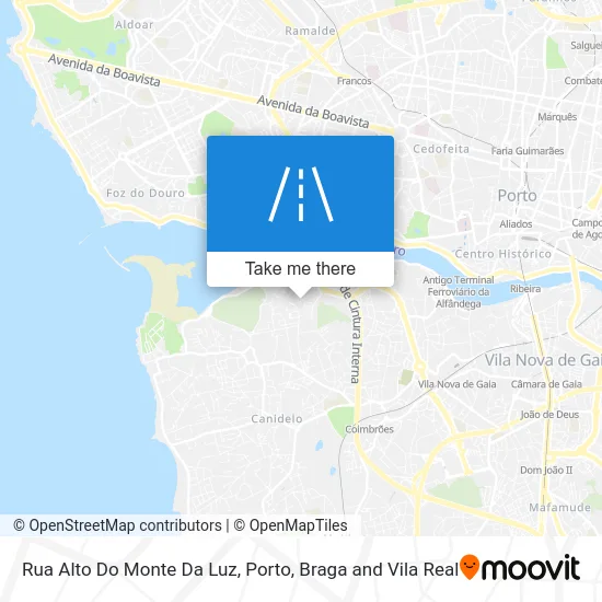 Rua Alto Do Monte Da Luz map