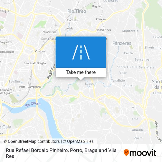 Rua Refael Bordalo Pinheiro mapa