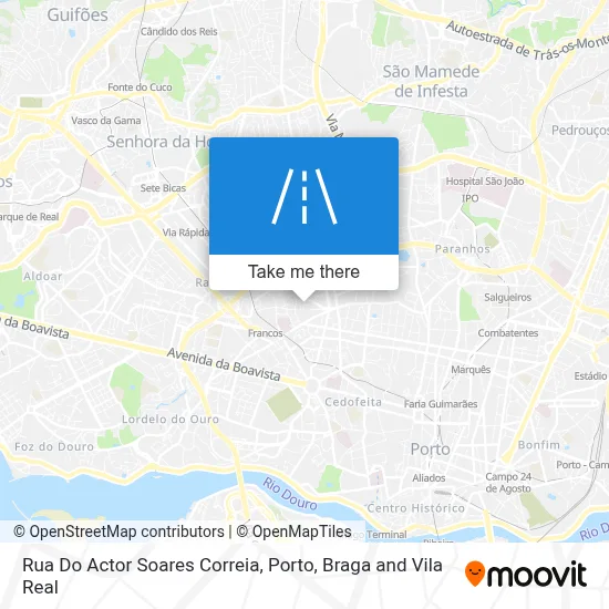 Rua Do Actor Soares Correia map