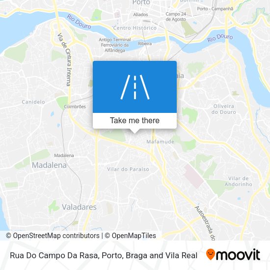 Rua Do Campo Da Rasa mapa