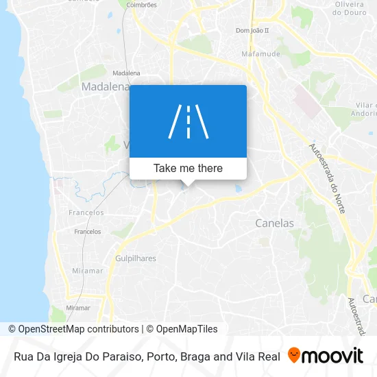 Rua Da Igreja Do Paraiso map