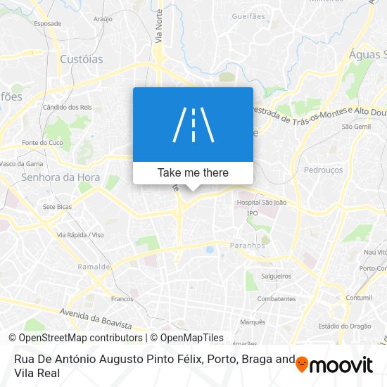 Rua De António Augusto Pinto Félix map