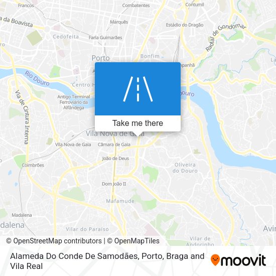 Alameda Do Conde De Samodães map