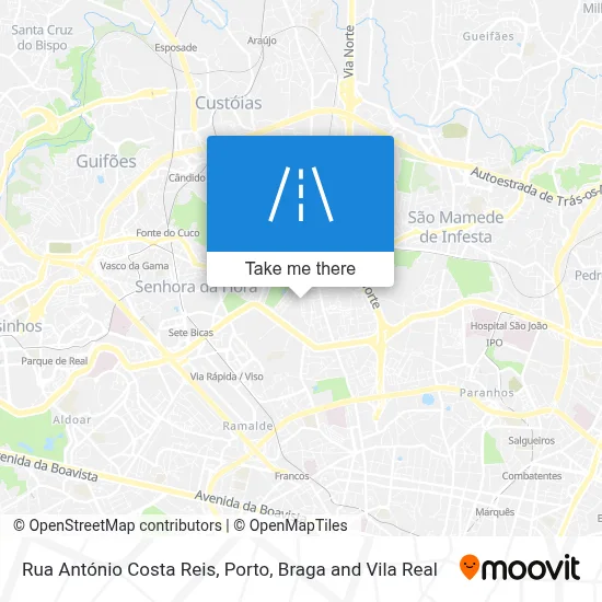 Rua António Costa Reis map