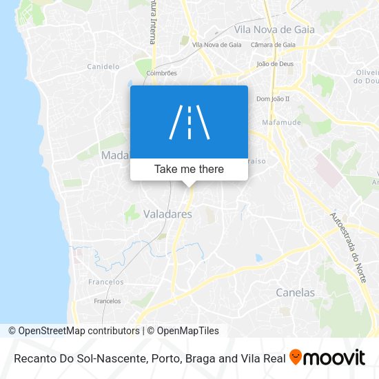 Recanto Do Sol-Nascente mapa
