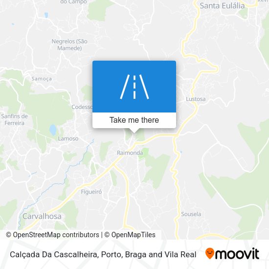 Calçada Da Cascalheira mapa