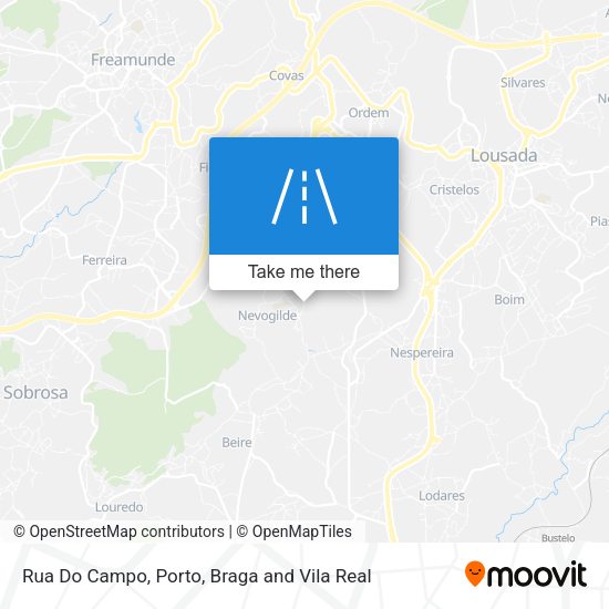 Rua Do Campo mapa