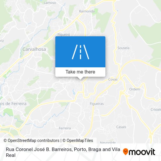Rua Coronel José B. Barreiros mapa