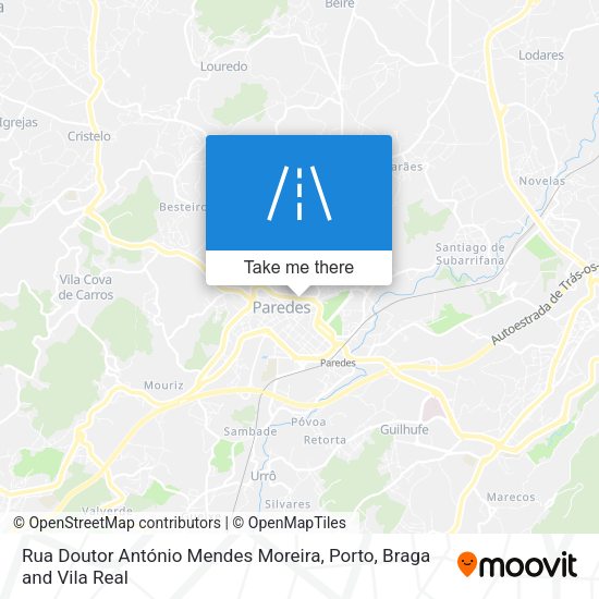 Rua Doutor António Mendes Moreira map