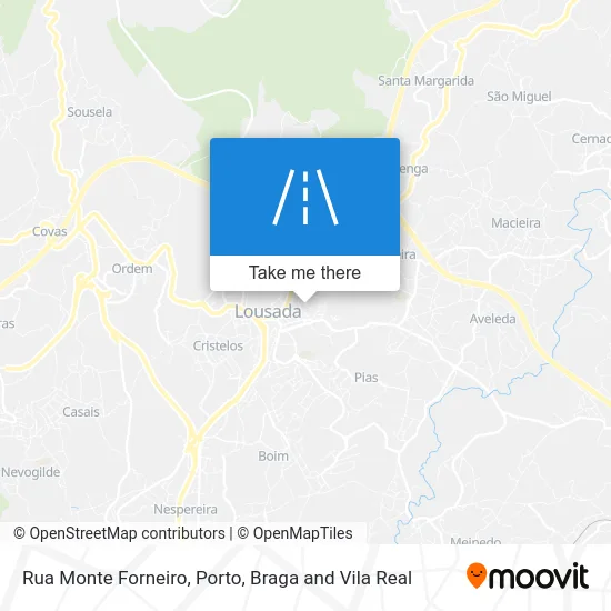 Rua Monte Forneiro map
