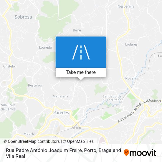 Rua Padre António Joaquim Freire map