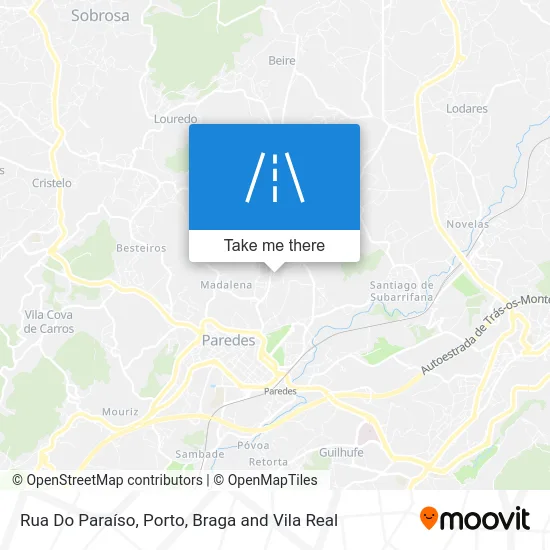 Rua Do Paraíso map