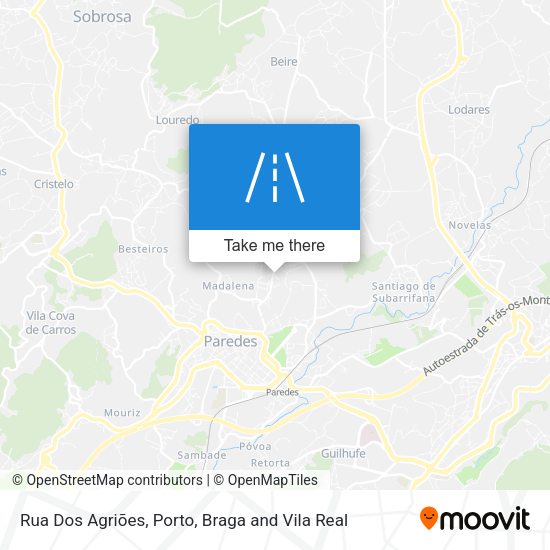 Rua Dos Agriões mapa
