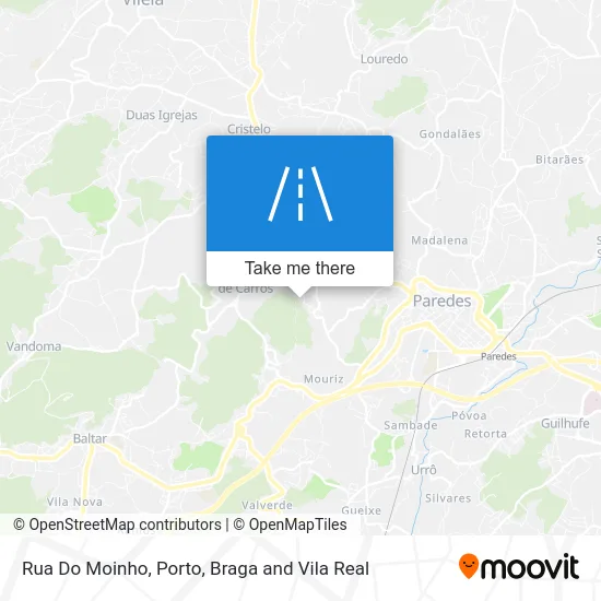 Rua Do Moinho mapa