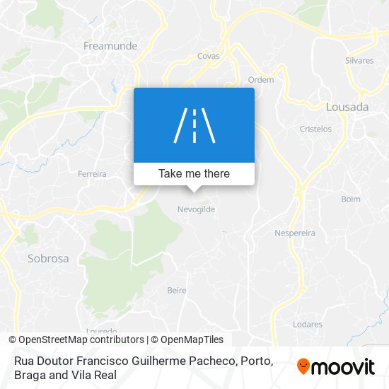 Rua Doutor Francisco Guilherme Pacheco mapa