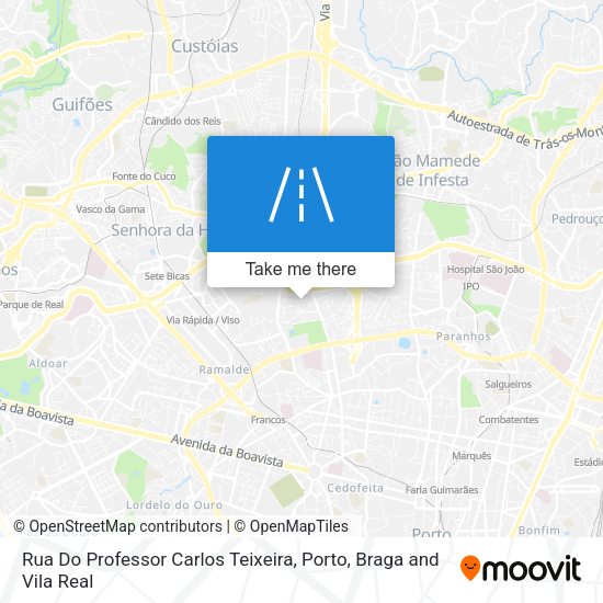 Rua Do Professor Carlos Teixeira map