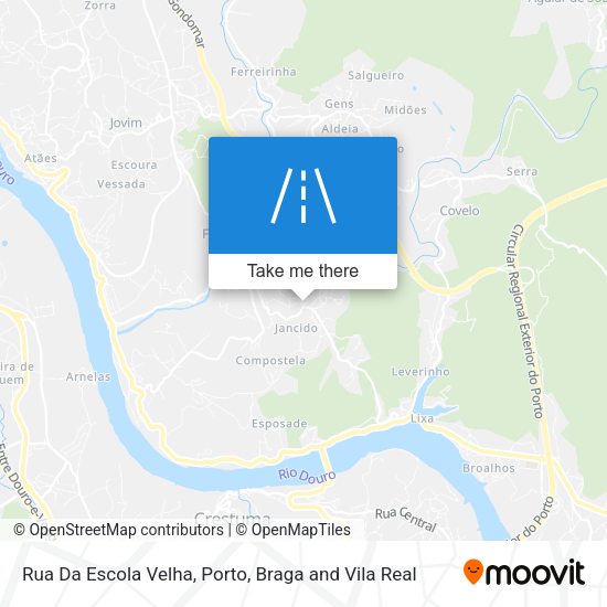 Rua Da Escola Velha mapa