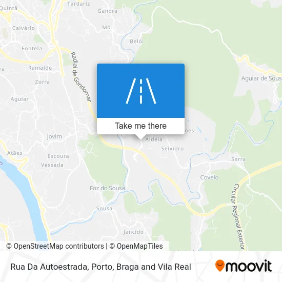 Rua Da Autoestrada map