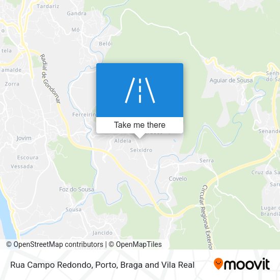 Rua Campo Redondo map