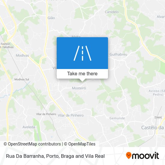 Rua Da Barranha mapa